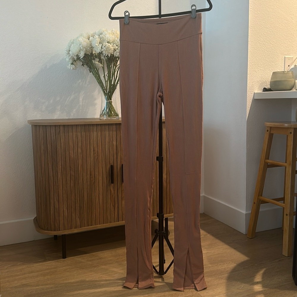 Naked Wardrobe Front Slit Pants (L)